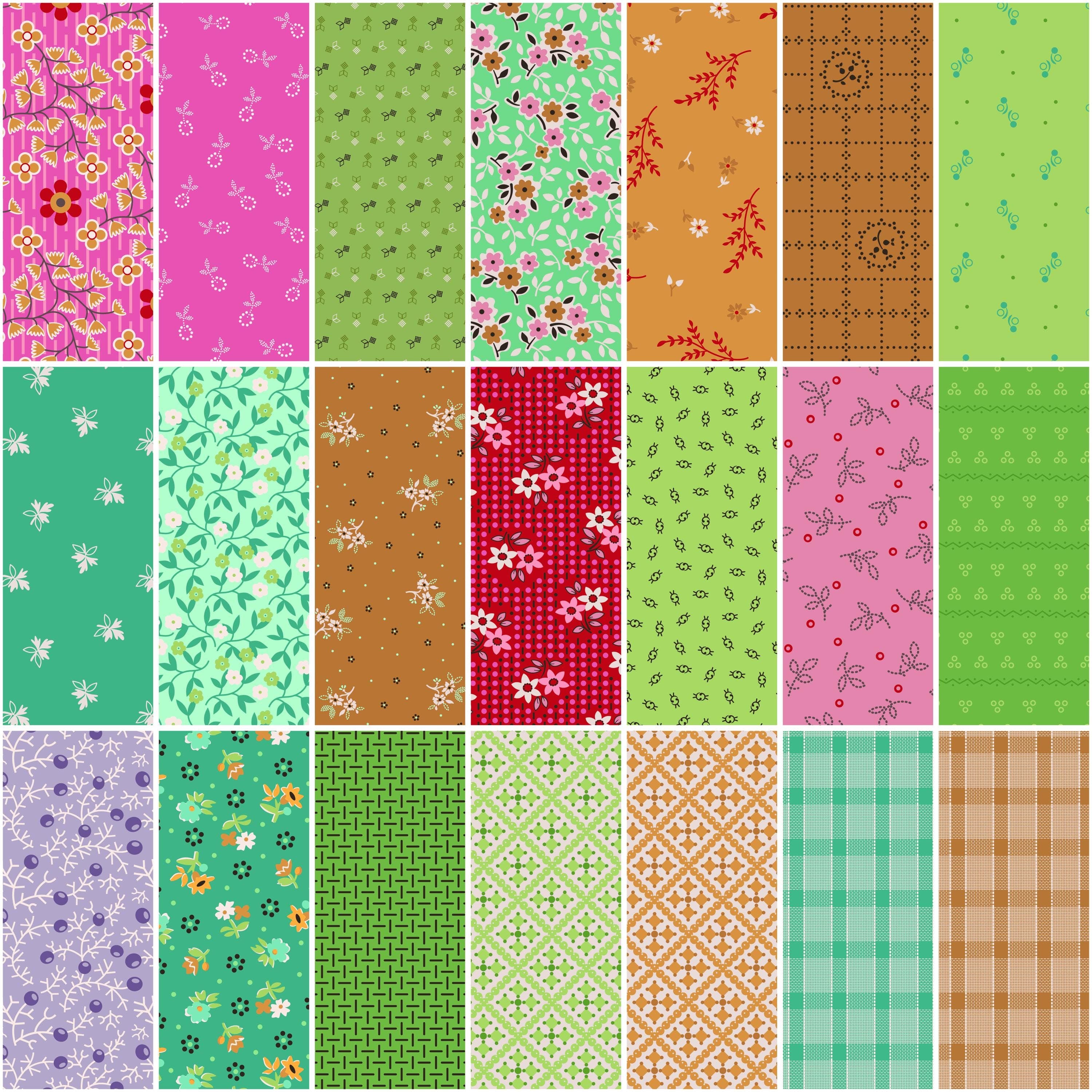 Gentler Times Fat Quarter Bundle by Lori Holt- 51 Prints - image 4