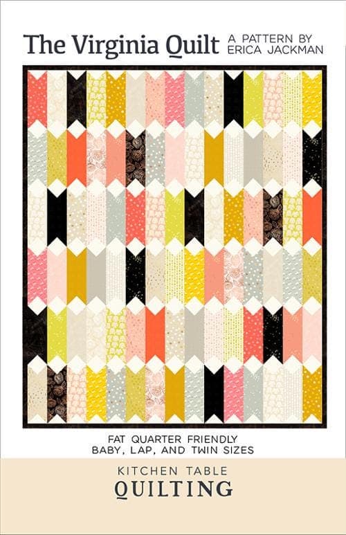 The Virginia Quilt Pattern by Kitchen Table Quilting- Multiple sizes