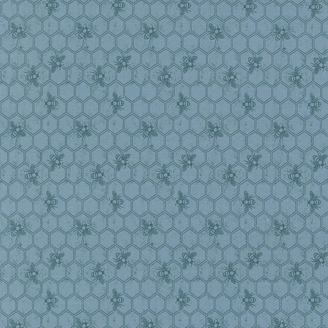 Wild Honey Honeycomb Sky 5253 14 by Lella Boutique- Moda- Half Yard