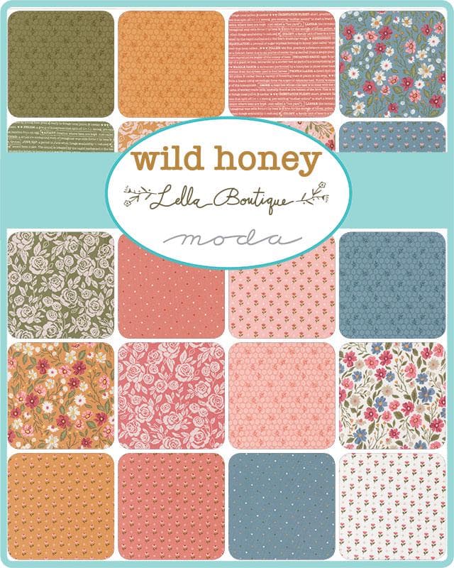 Wild Honey Honeycomb Sky 5253 14 by Lella Boutique- Moda- Half Yard - image 3