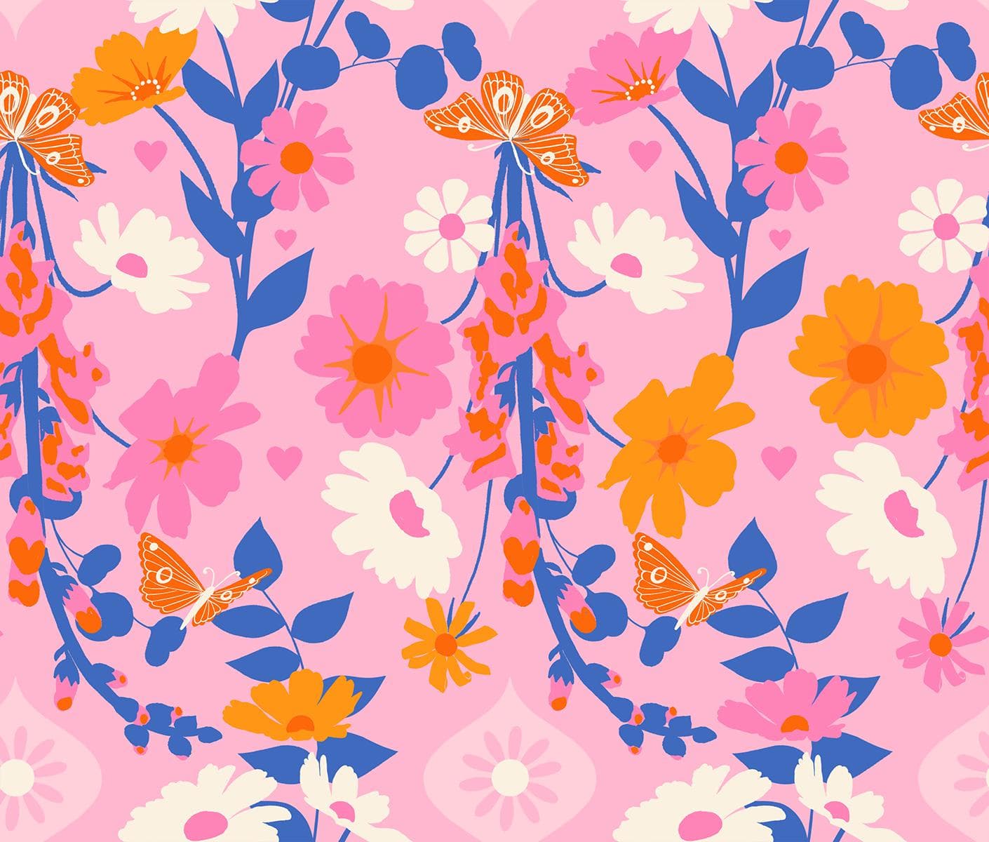 Best Day Ever Foxgloves Posy RS0106 12 by Melody Miller for Ruby Star Society-Moda- 1/2 Yard