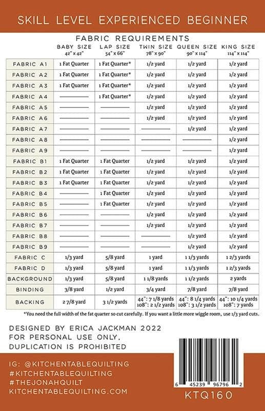 The Jonah Quilt Pattern by Kitchen Table -Multiple sizes - image 3