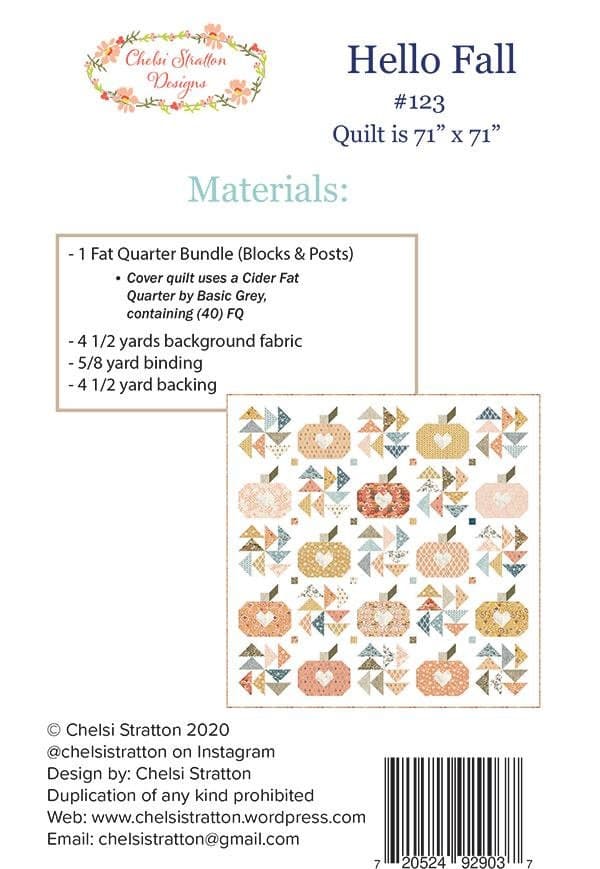 Hello Fall Quilt Pattern by Sherri and Chelsi- Moda- 71 X 71" - image 3