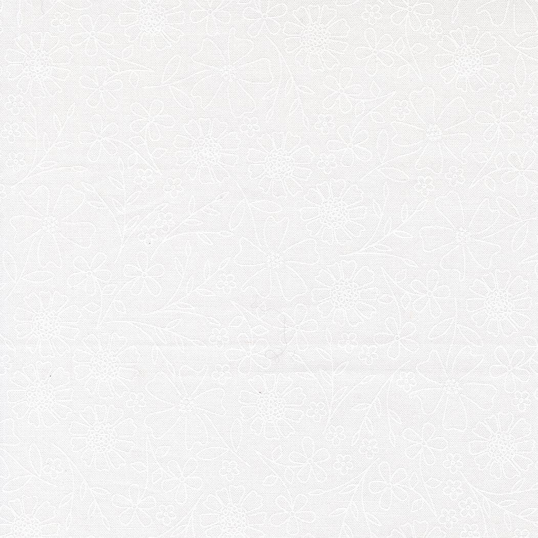 In The Garden Garden Sketch Off White White 29231 31 by Corey Yoder- Moda- 1/2 Yard