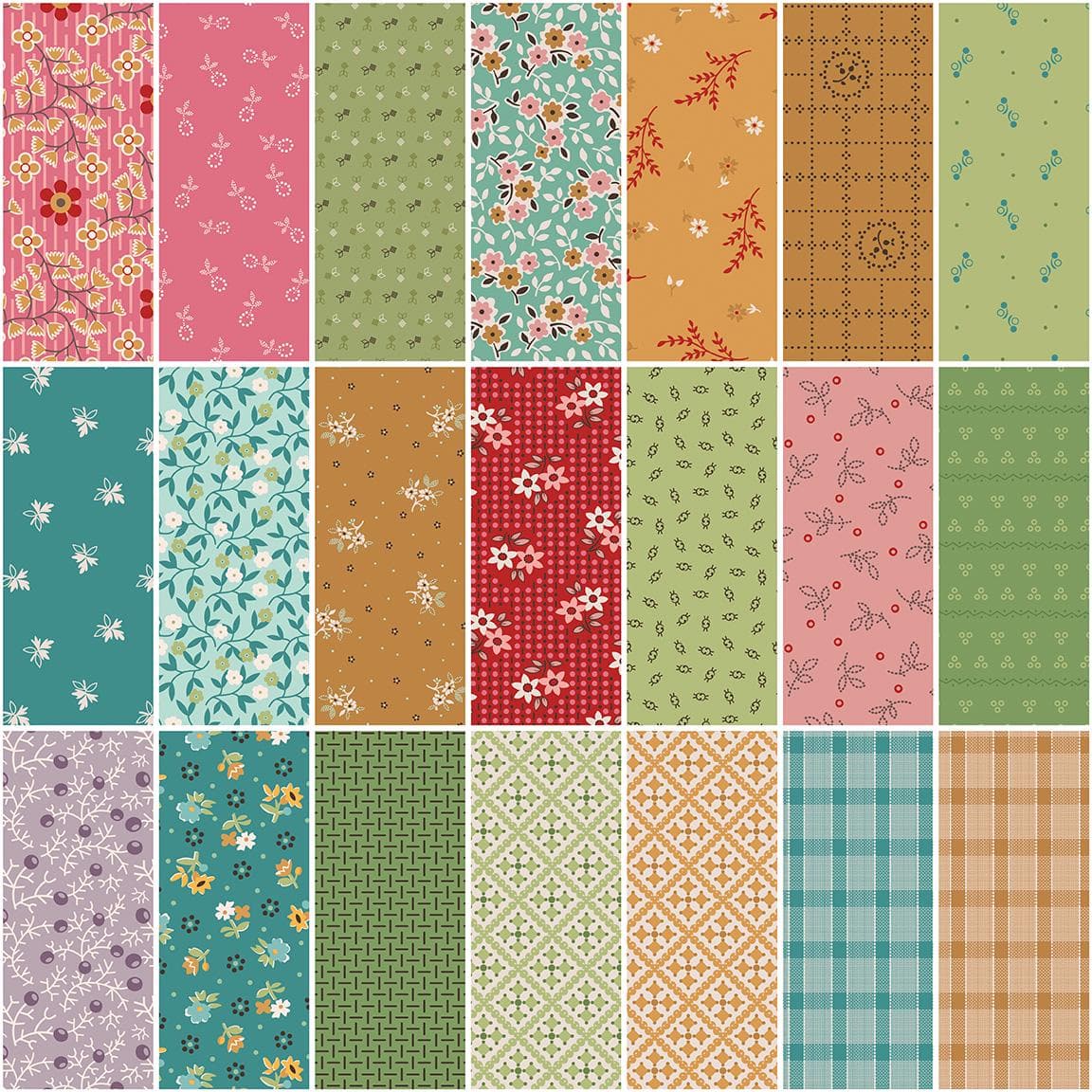 Gentler Times Fat Quarter Bundle by Lori Holt- 51 Prints