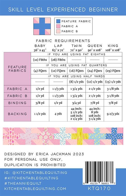 The Annie Quilt Pattern by Kitchen Table -Multiple sizes - image 3