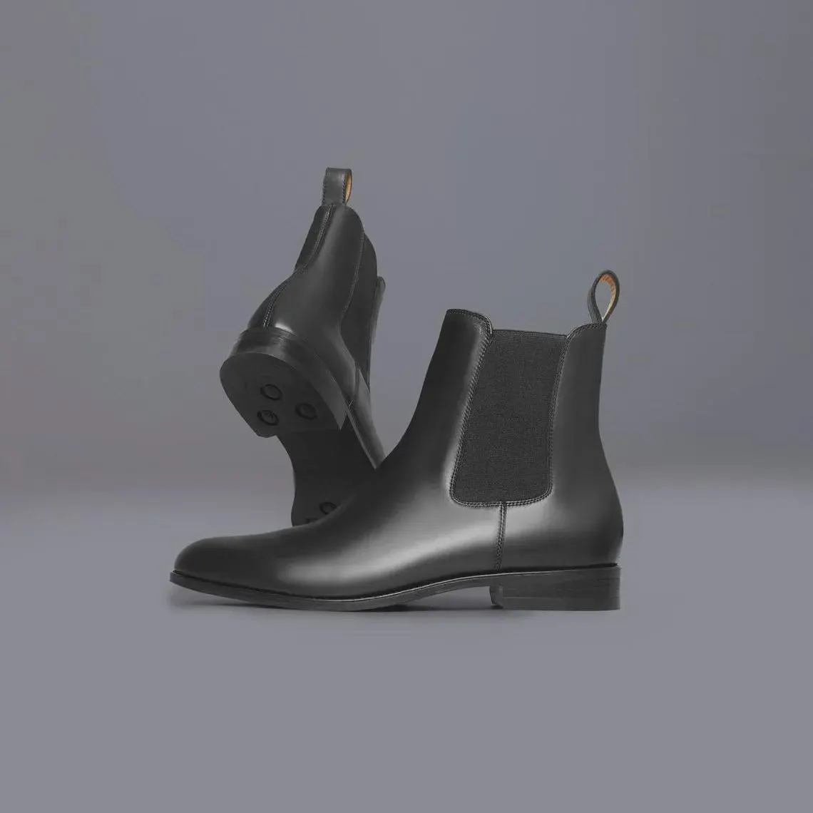 Men's Black Calf Leather Chelsea Boots – Handmade Ankle Dress Boots – Genuine Leather Slip On Boots – Classic Formal Chelsea Footwear - image 4