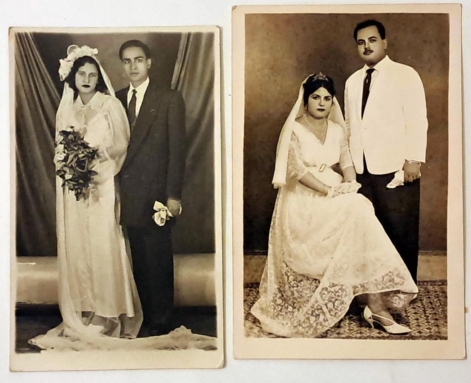 One Lot of 11 Photos of Egyptian couples from different times in history - image 5