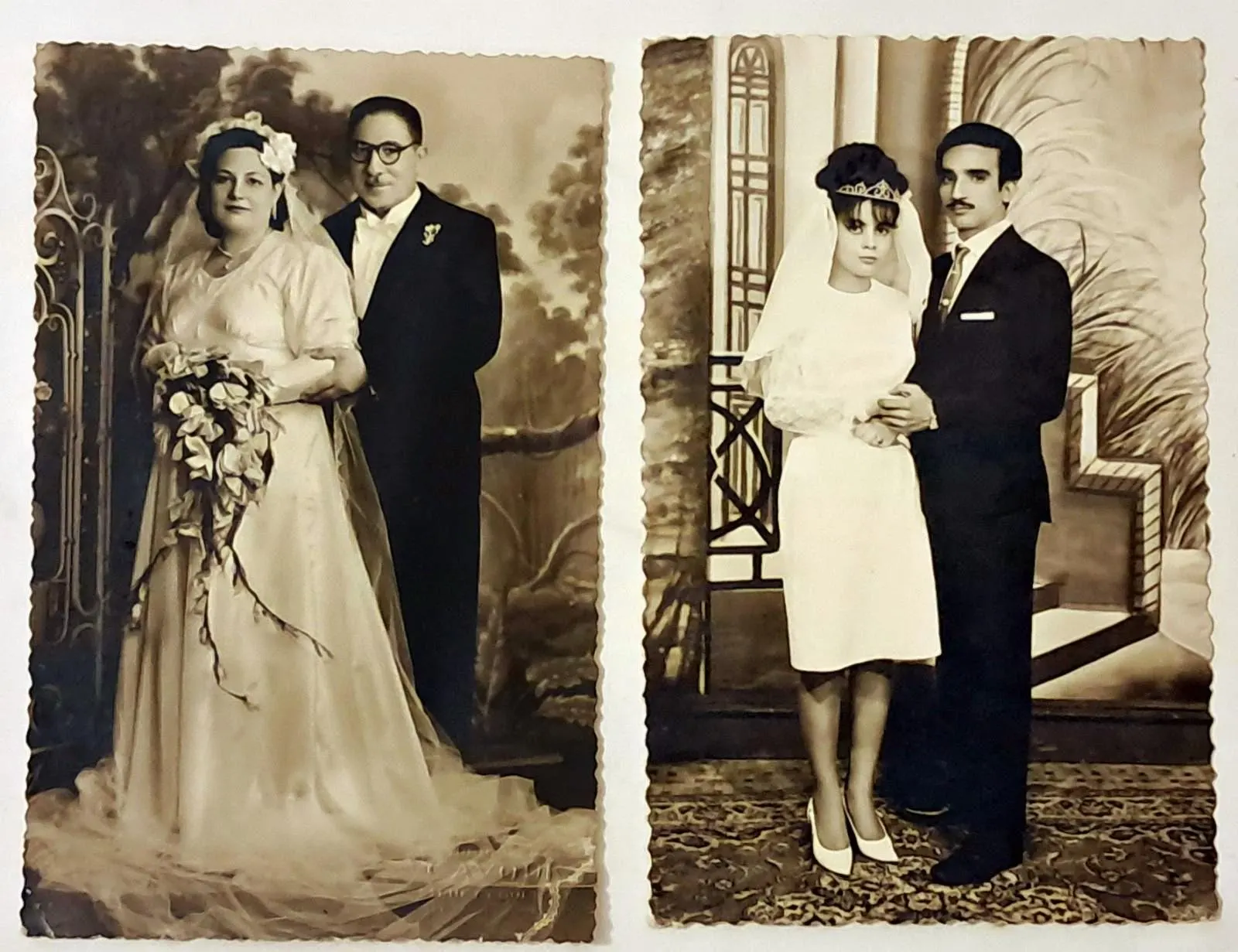 One Lot of 11 Photos of Egyptian couples from different times in history - image 3