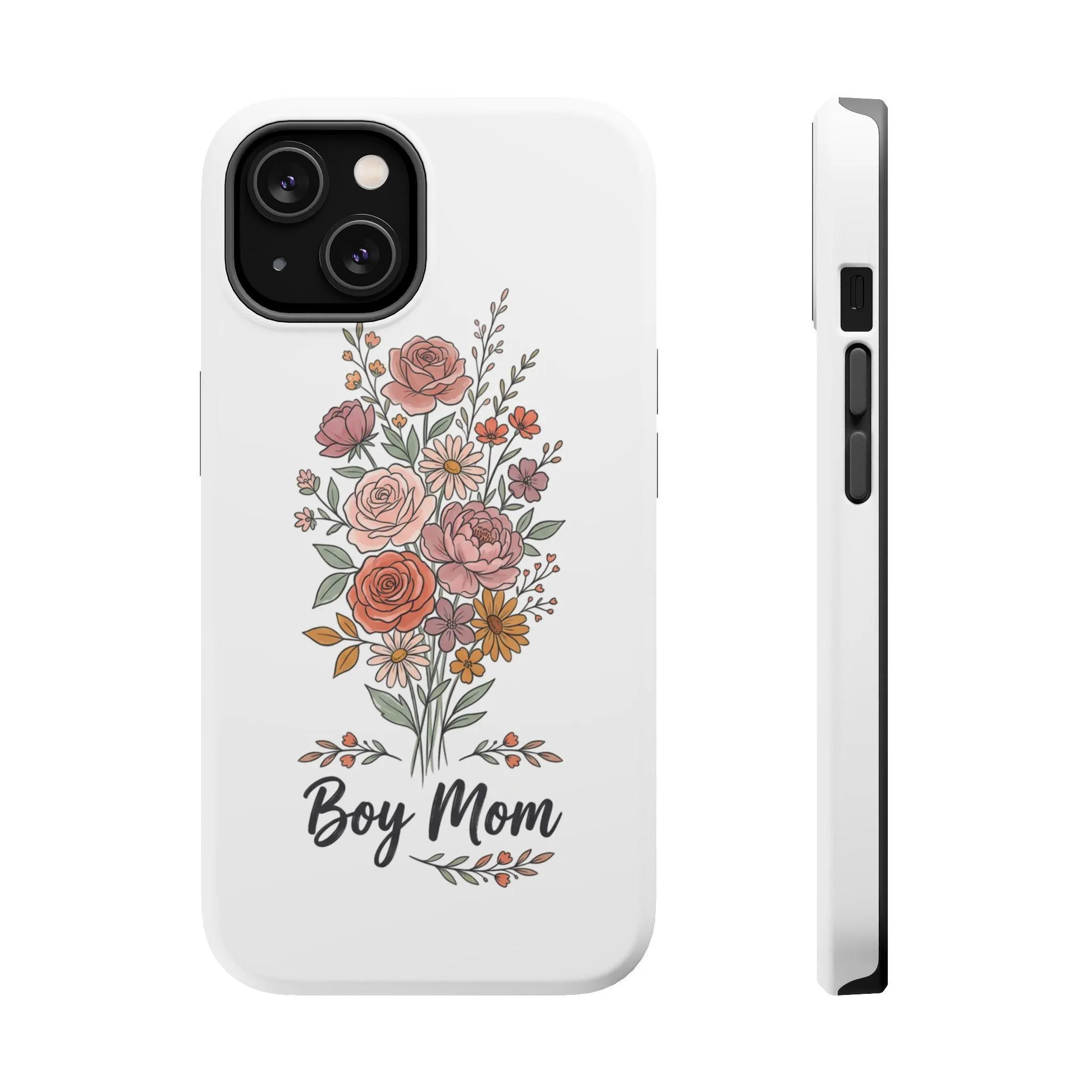 Boy Mom floral bouquet phone case | Magnetic impact-resistant Case - image 2