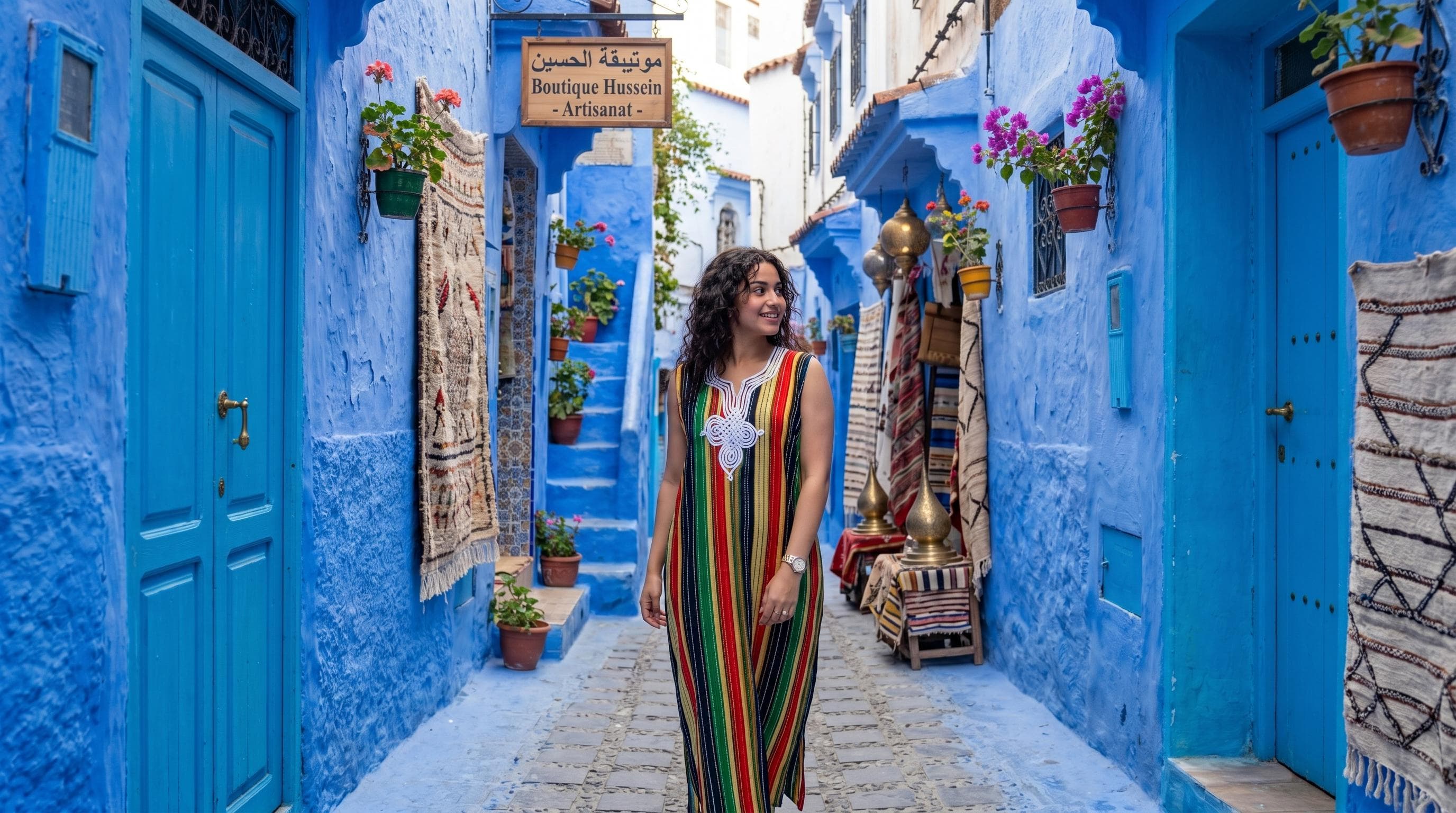 Handmade Moroccan Gandoura Dress, Boho Summer Maxi Caftan, Traditional Lounge Wear - image 4