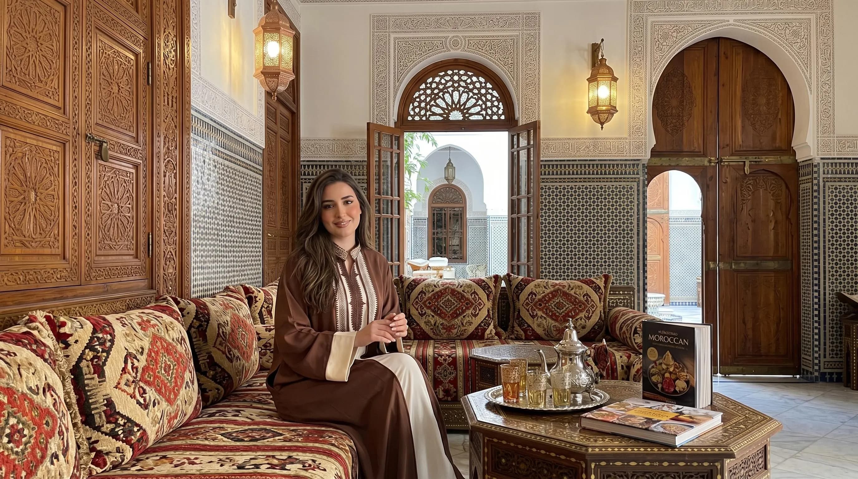 Handmade Moroccan Djellaba – Hooded Kaftan Maxi Dress, Modest Boho Eid Outfit
