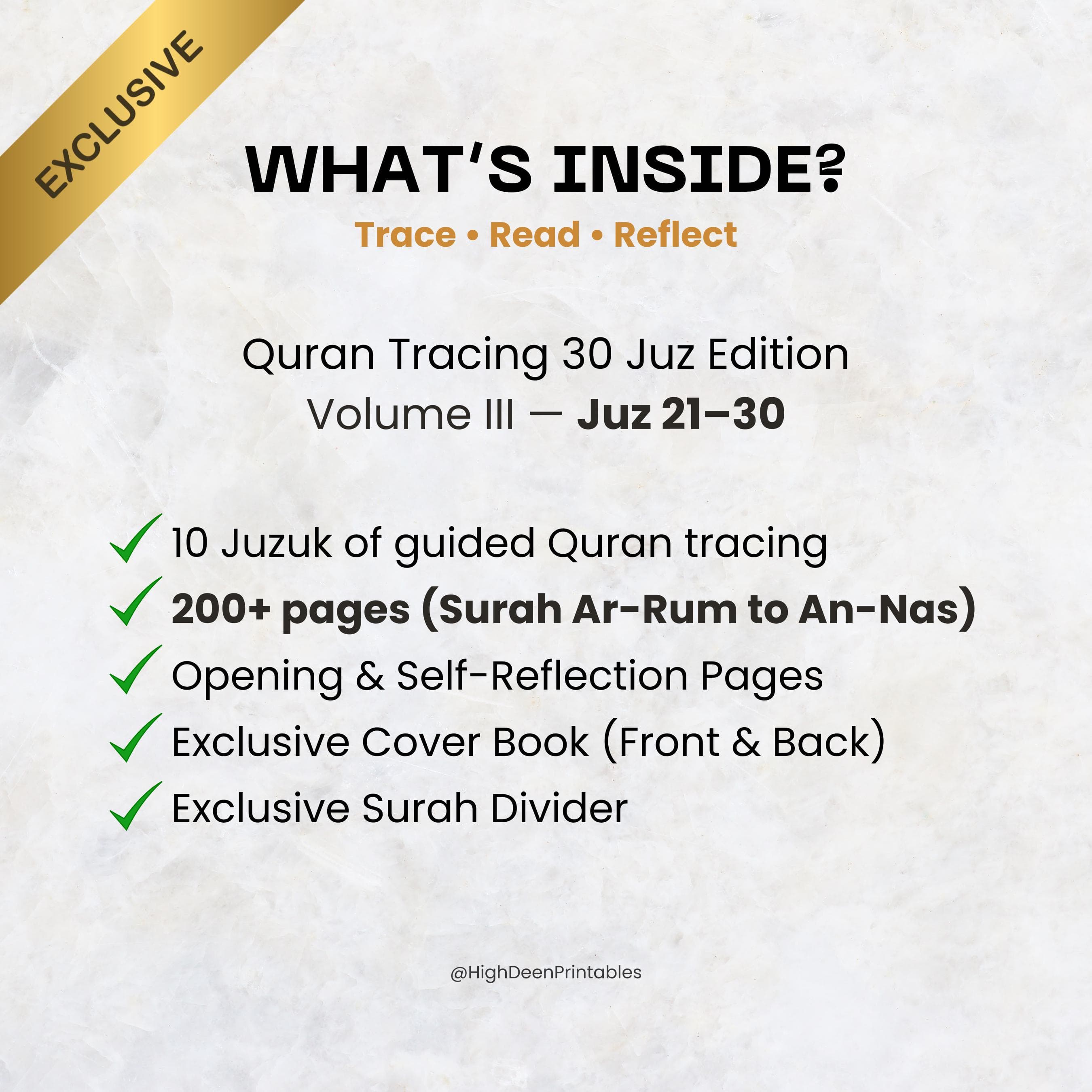 PDF Quran Tracing Juz 21-30 – 200+ Pages | Instant Download - image 4