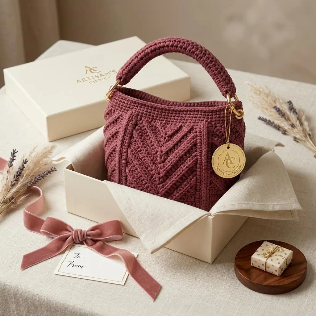 Structured Crochet Bag Pattern, Textured Tote Purse PDF, Beginner Cord Handbag (Digital Download) - image 4