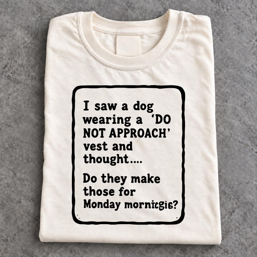 I Saw A Dog Wearing A Do Not Approach Vest and Thought T-Shirt - image 5