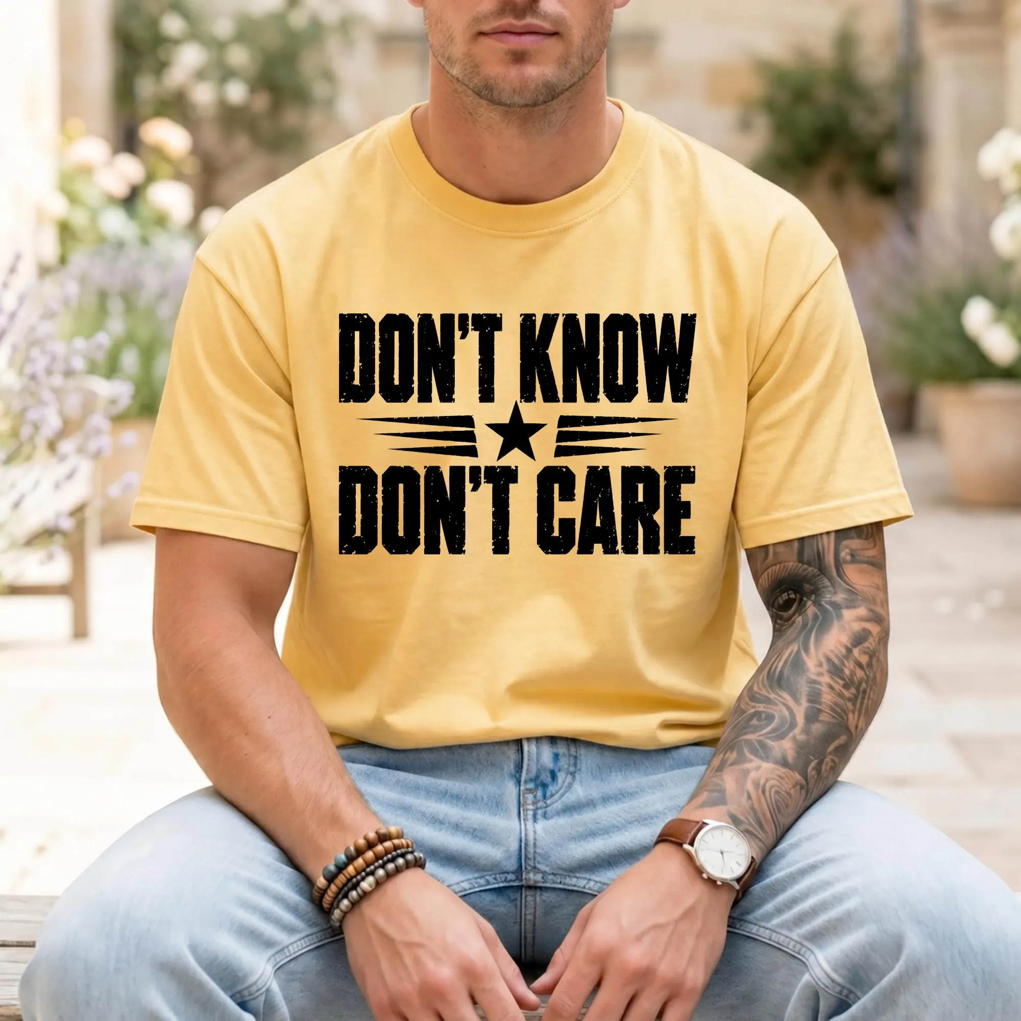 Don't Know - Don't Care T-Shirt, Funny Sarcastic Attitude Gift, Unbothered Introvert Graphic Tee, Sassy Humor Quote Shirt - image 4