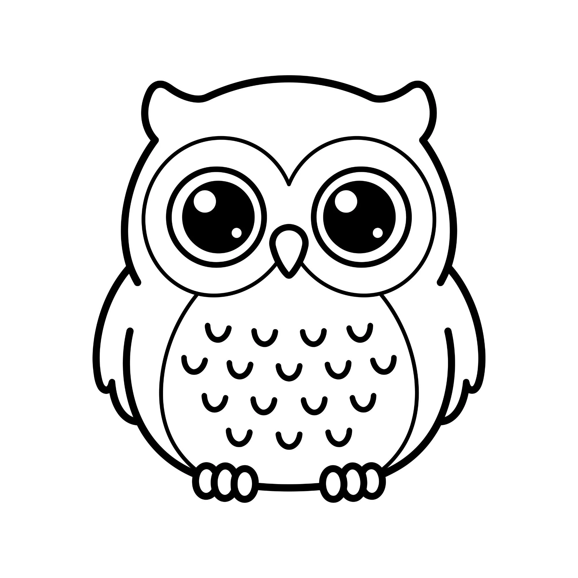 Owl Svg, Owl Head, Owl Outline Svg, Cute Owl Cut File, Owl Silhouette, Owl Clipart,  Instant Download