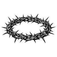 Crown of Thorns Svg, Thorn Crown Svg, Crown of Thorns Vector, Thorns Svg,  Pack Crown of Thorns Svg, Silhouette, Instant Download