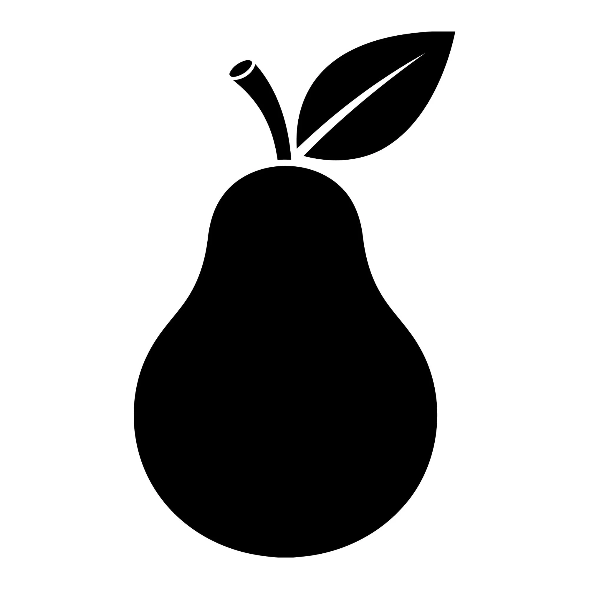 Pear Svg, Pear Svg, Fruits Svg,  Garden Svg, Pear Cut File, Pear Clipart, Pear Vector, Silhouette, Instant Download