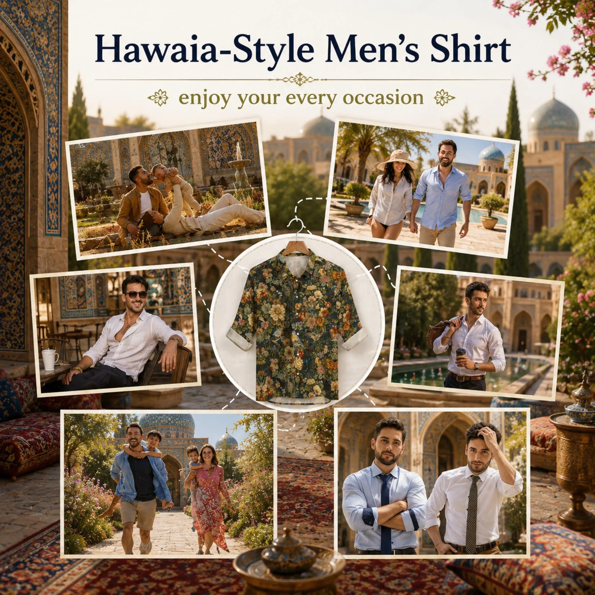 William Morris Inspired Holiday Season Alt Clothes for Vacation Gift 18th Birthday Gift Idea Dark Botanical 100% Cotton Hawaia Shirt for Dad - image 5