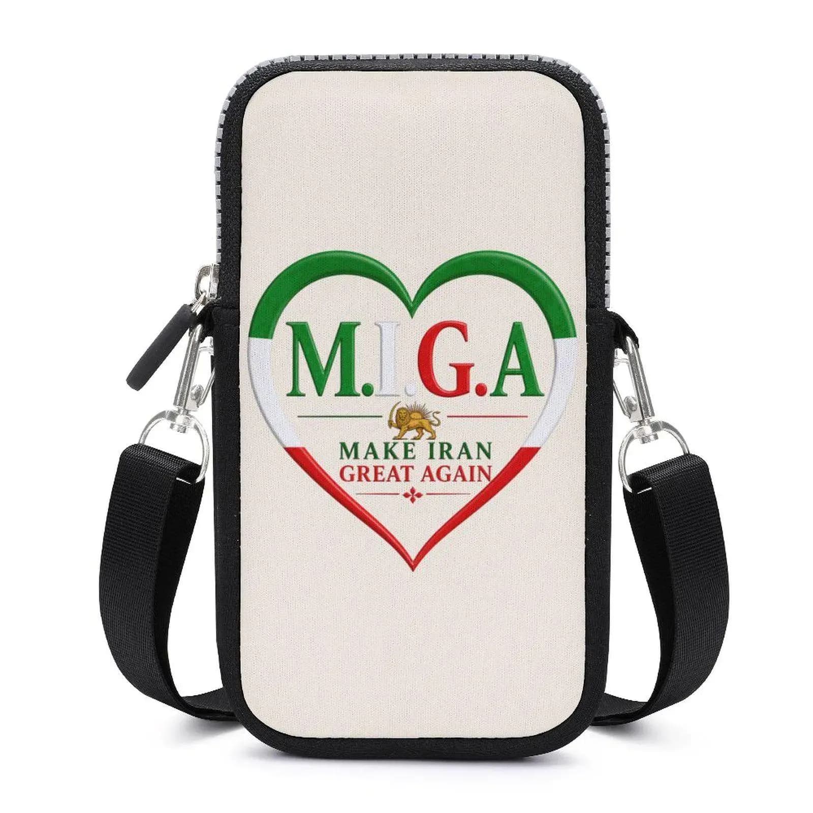 Free Iran Lion and Sun MIGA Activist Gift Idea for Protest Political Phone Bag Iran Pride Make Iran Great Social Justice Anti Regime Protest - image 4