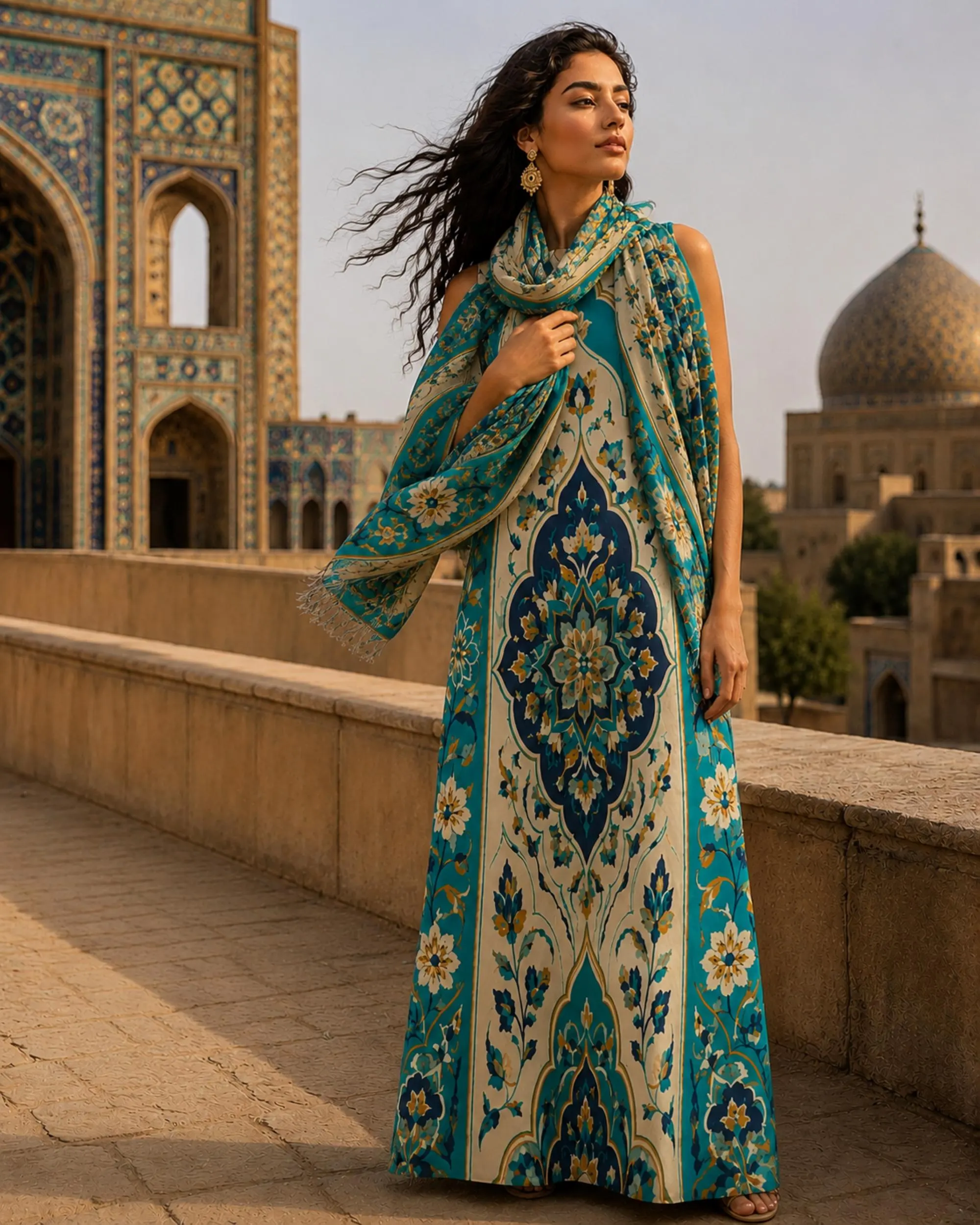 Pakistani Boho Maxi Modest Anarkali Dress for Mom Engagement Wedding Guest Outfit Semi Formal Dress for Daughter Salwar Kameez Evening Gown