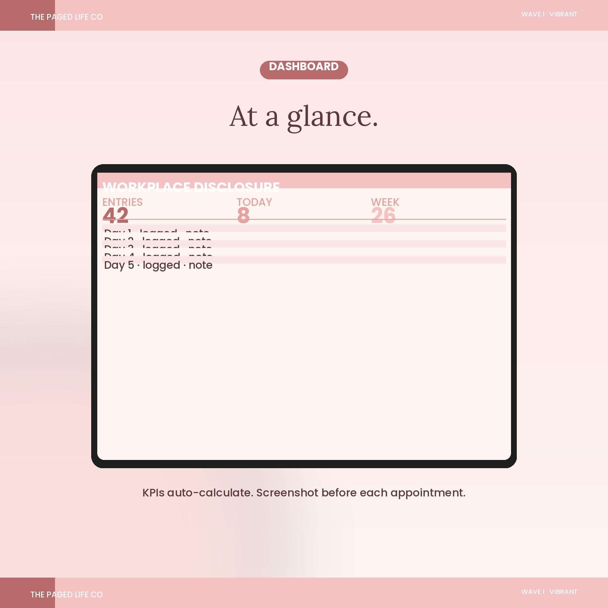 Workplace Disability Disclosure Spreadsheet | ADA Letter Manager HR Accommodations | 5 Aesthetic Themes | Instant Digital Download - image 2