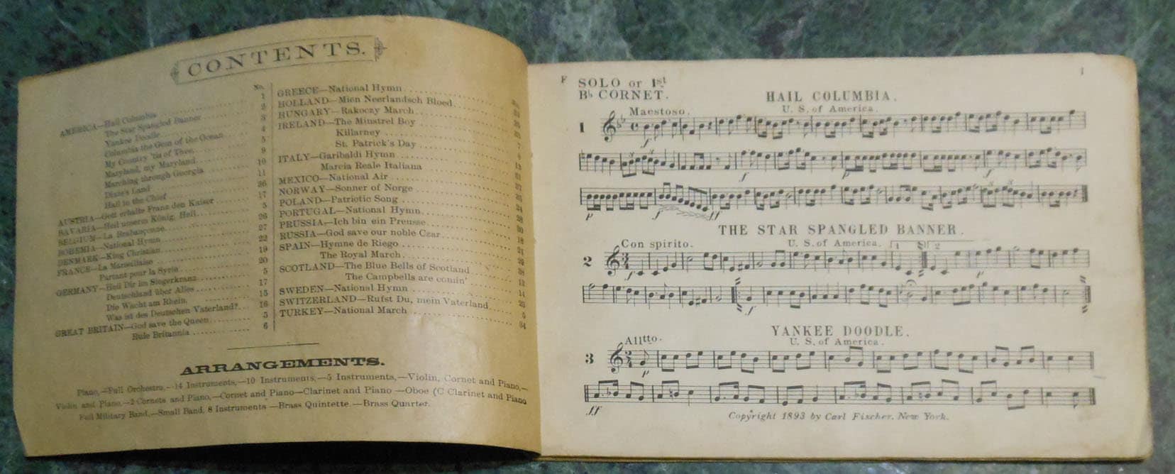 vintage    patriotic  music   ca   1893 album national anthems hymns  patriotic  songs - image 4