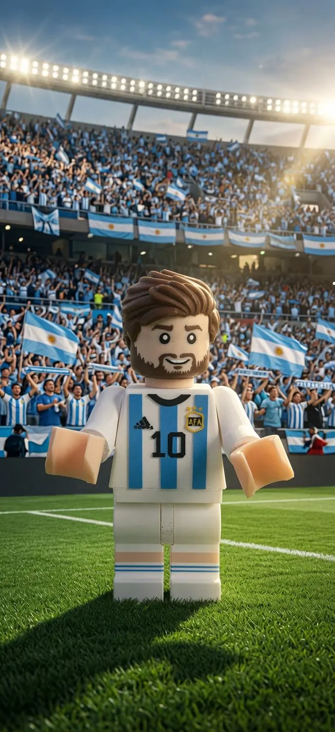 Figurine Joueur de Football Fan Art Messi| Statue Décoration Football | Argentine Fan Foot | Impression 3D Artisanale