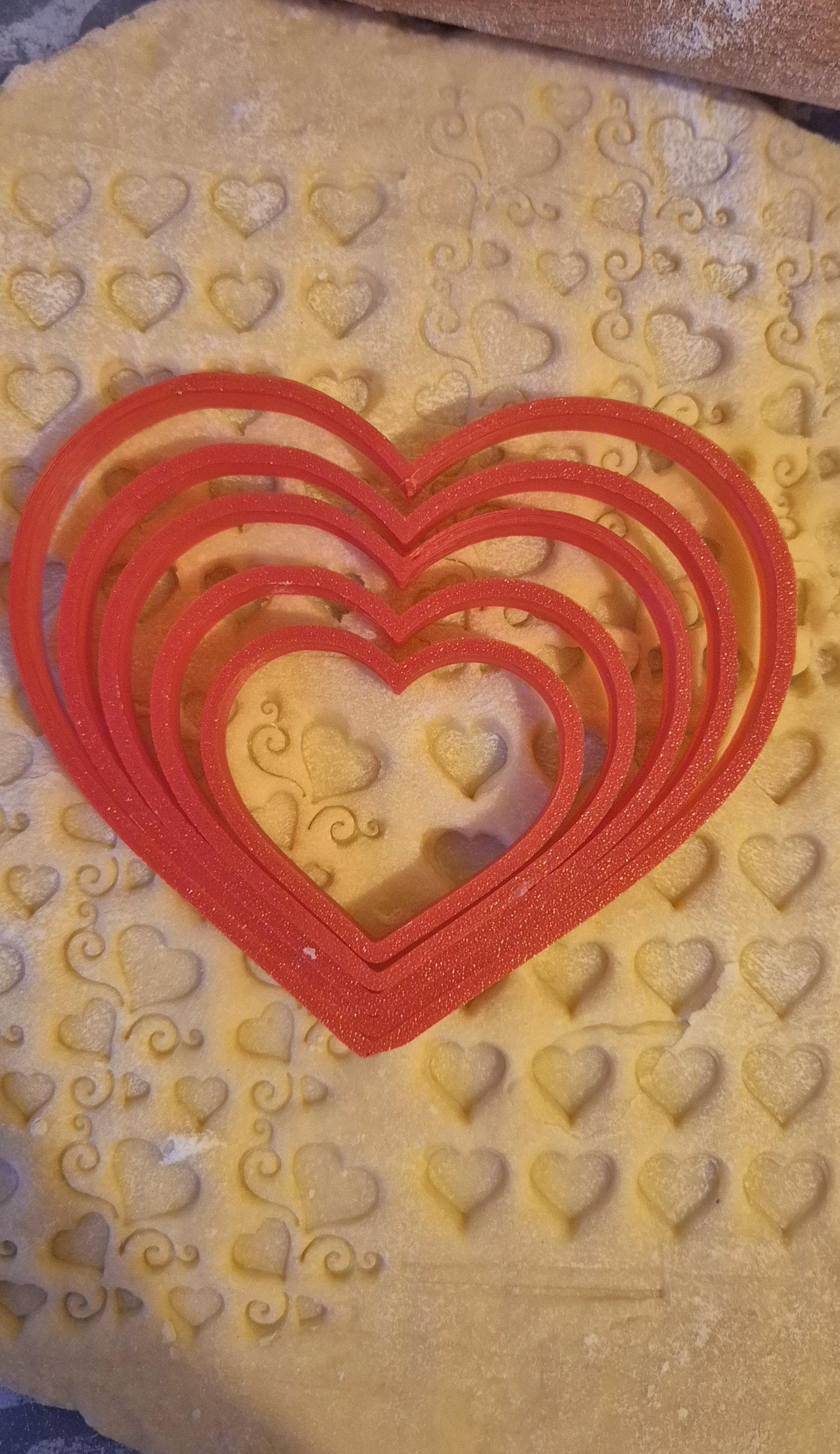 Lot de 5 Emporte-pièces Cœur - Cookie cutter - Biscuit - Pâte à sucre - Saint -Valentin - Accessoire pâtisserie -Valentine's day - Amour - image 3