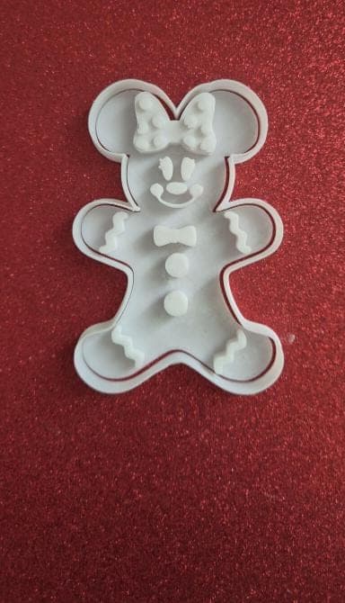 Emporte-pièces Mickey Noël - Cookie cutter - Biscuit - Pâte à sucre - Noël party - décoration gâteau - pain d'épice - gingerbread - image 3