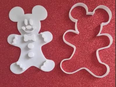 Emporte-pièces Mickey Noël - Cookie cutter - Biscuit - Pâte à sucre - Noël party - décoration gâteau - pain d'épice - gingerbread - image 4