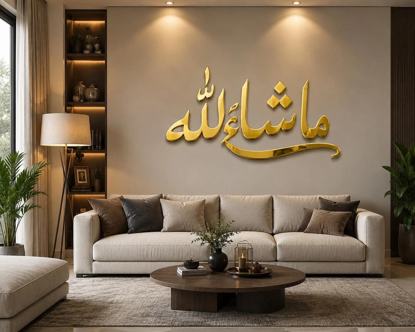 Mashallah Arabic Calligraphy Acrylic Wall Art – Islamic Home Décor outdoor use