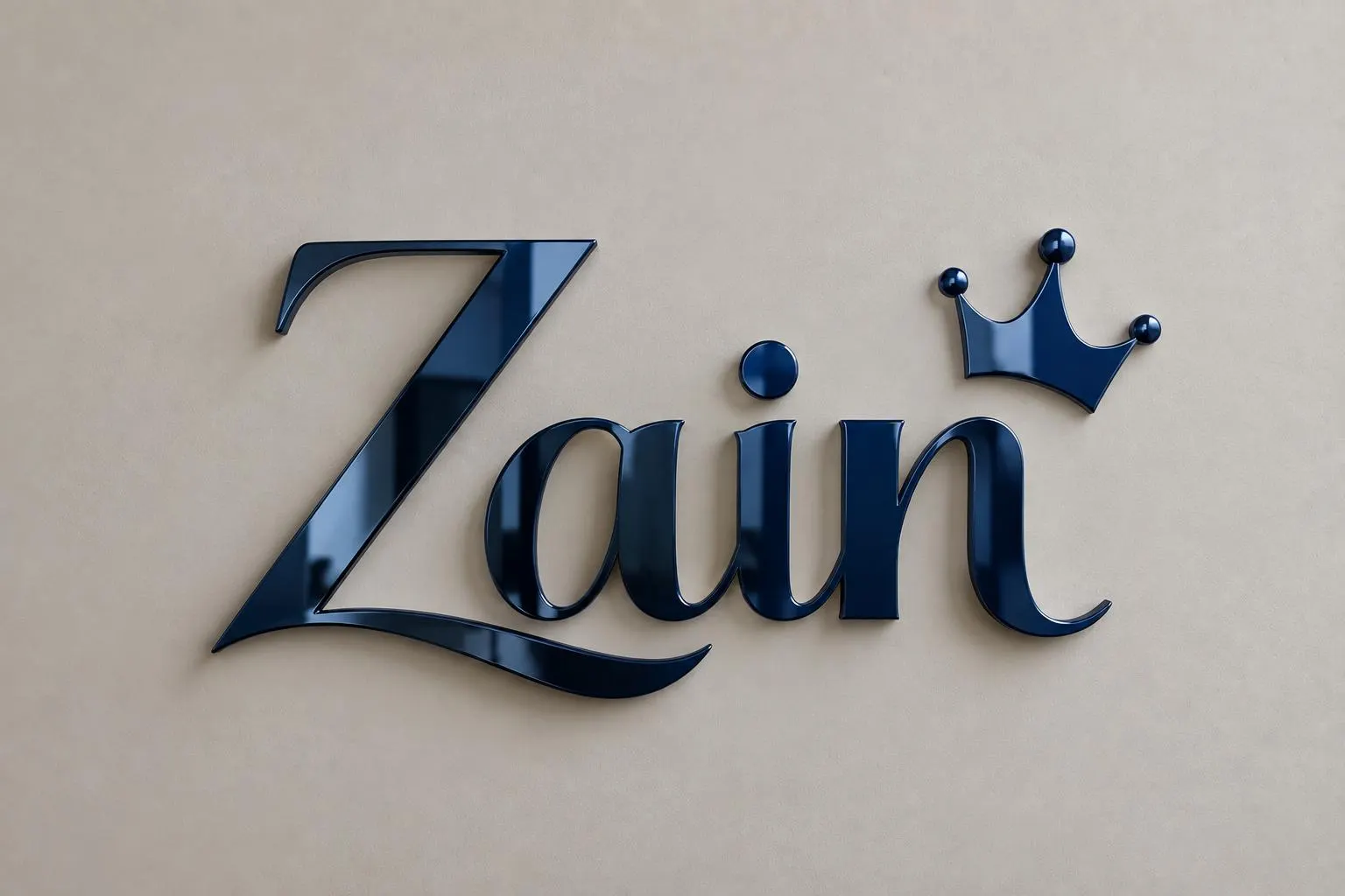 Custom Acrylic Name Sign – Arabic Calligraphy Wall Decor (Mirror Gold) - image 4