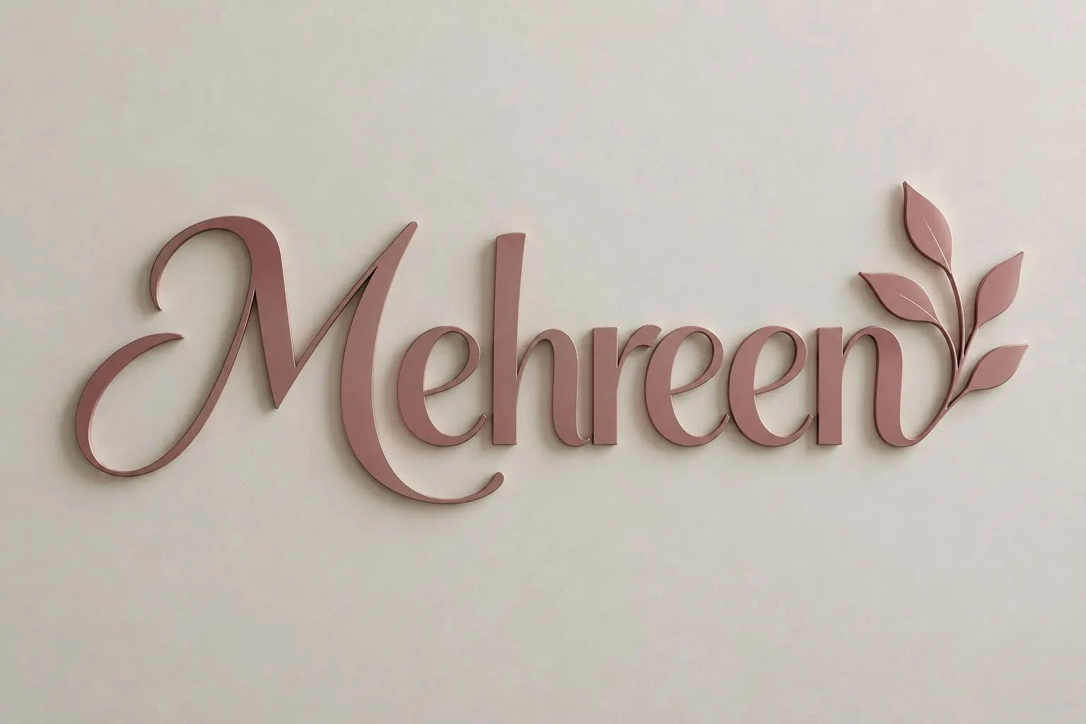 Custom Acrylic Name Sign – Arabic Calligraphy Wall Decor (Mirror Gold) - image 3