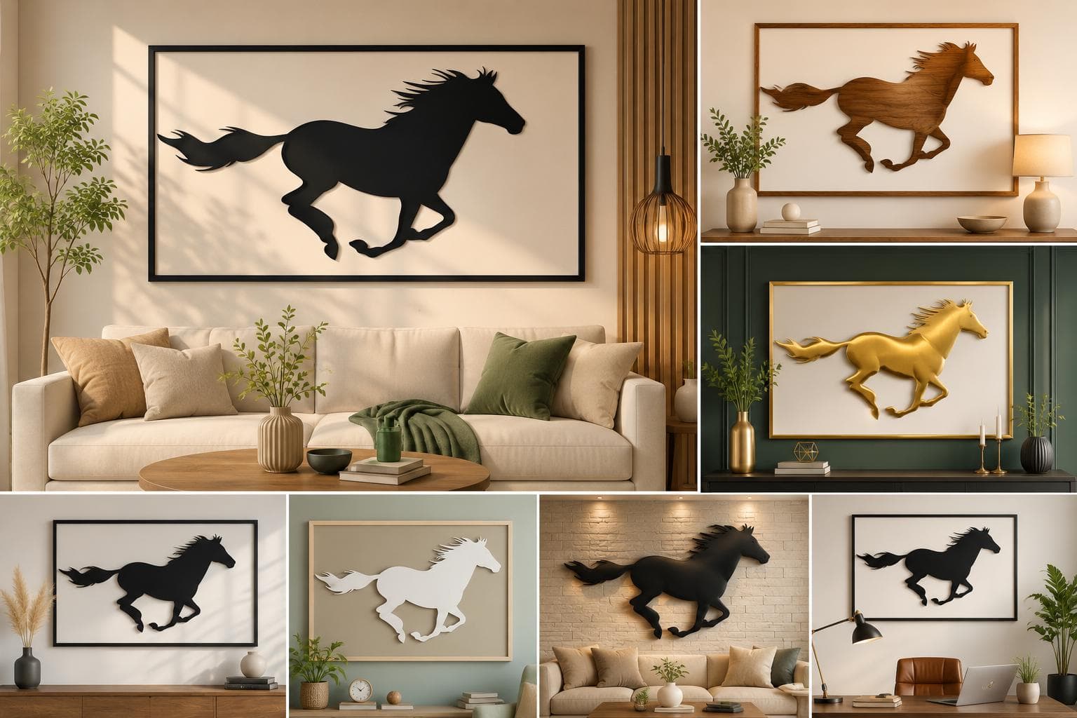 Premium Animal & Decorative Wall Art SVG Bundle | Horse Cat Panda Hipster | Laser Cut Files | CNC Plasma Cricut Glow forge | Metal Wall Art - image 2