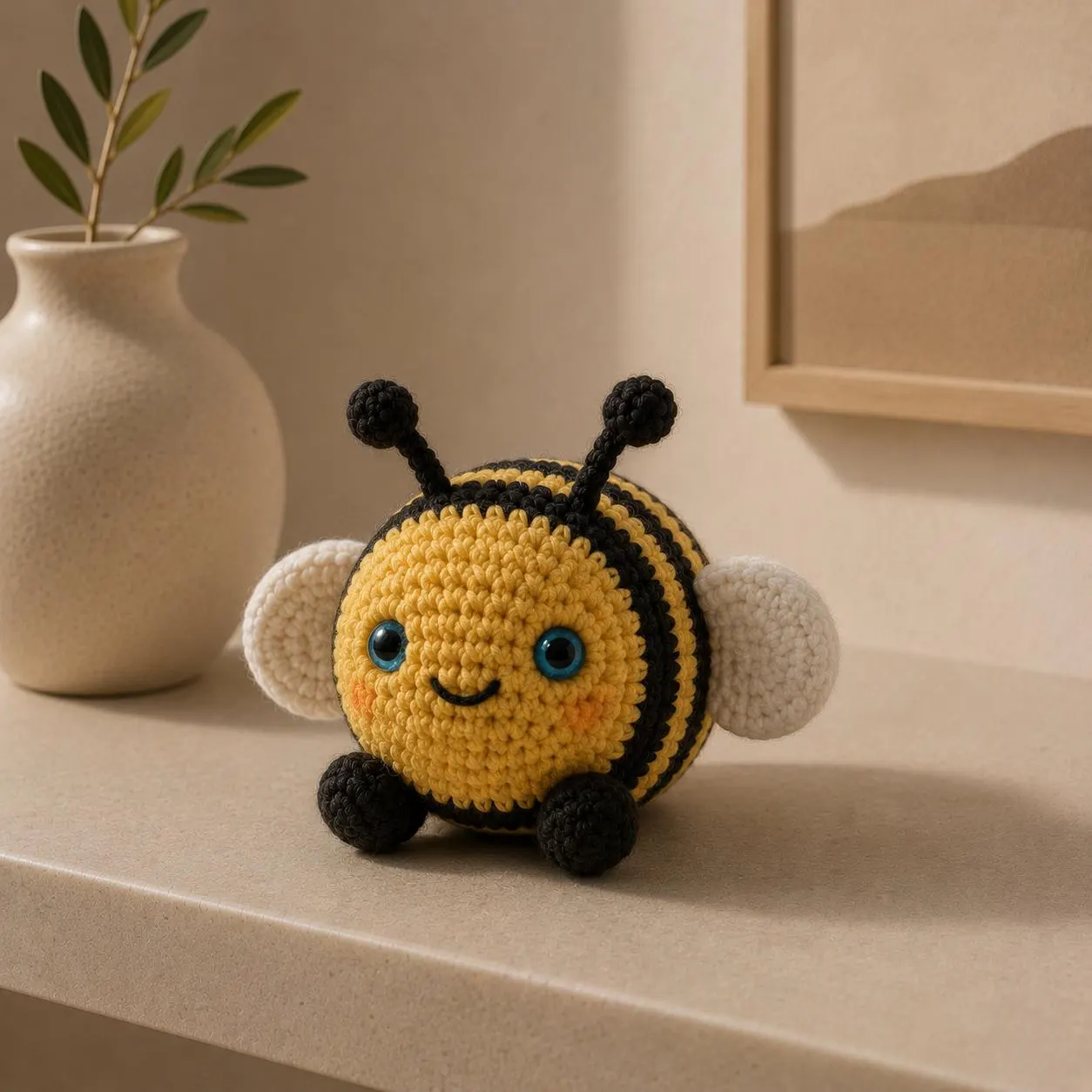 Cute Crochet Bee Pattern PDF, Amigurumi Bee Tutorial, Bumble Bee Plush Crochet Pattern, Kawaii Bee Toy DIY Gift - image 5
