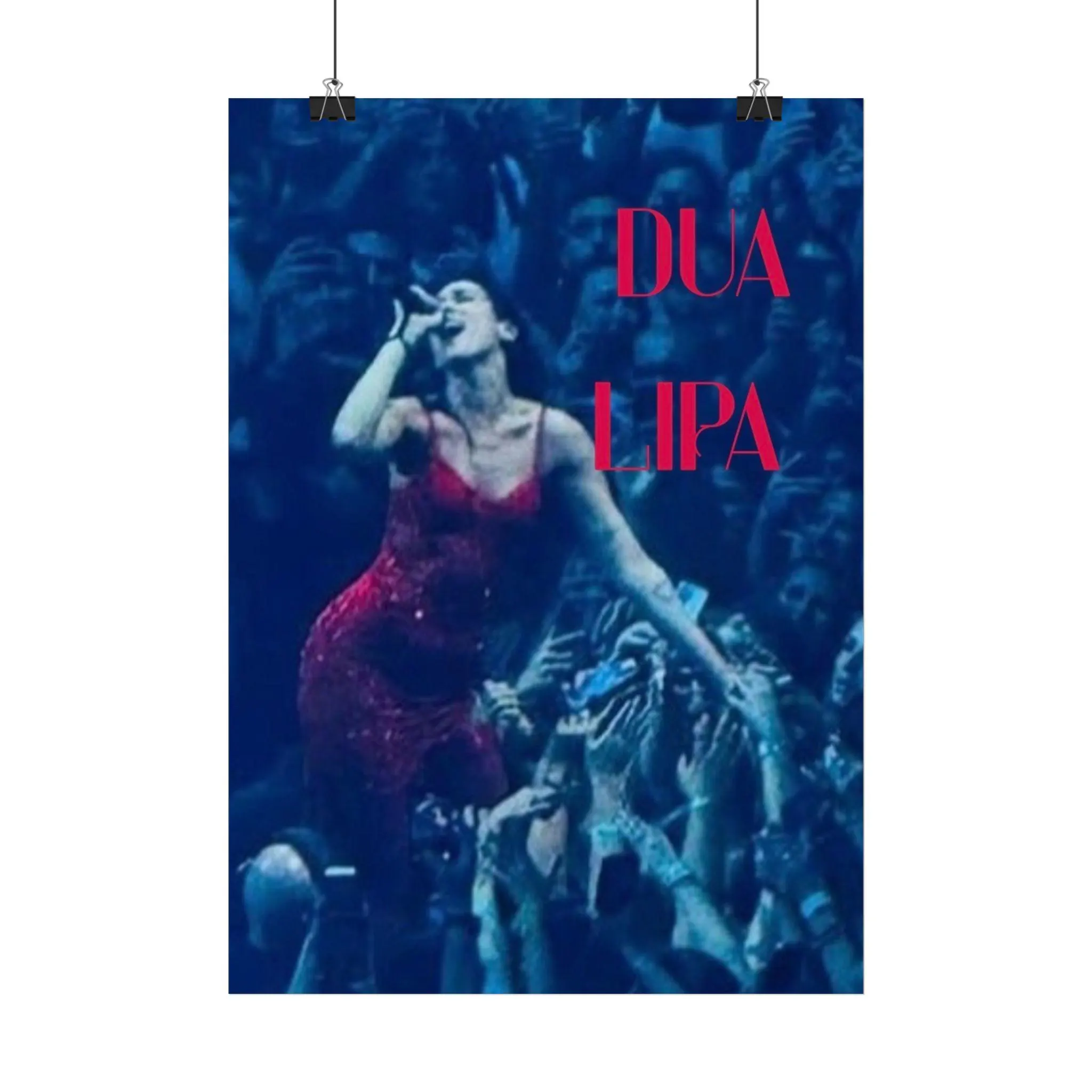 Dua Lipa Concert Poster | Music Pop Star Wall Art
