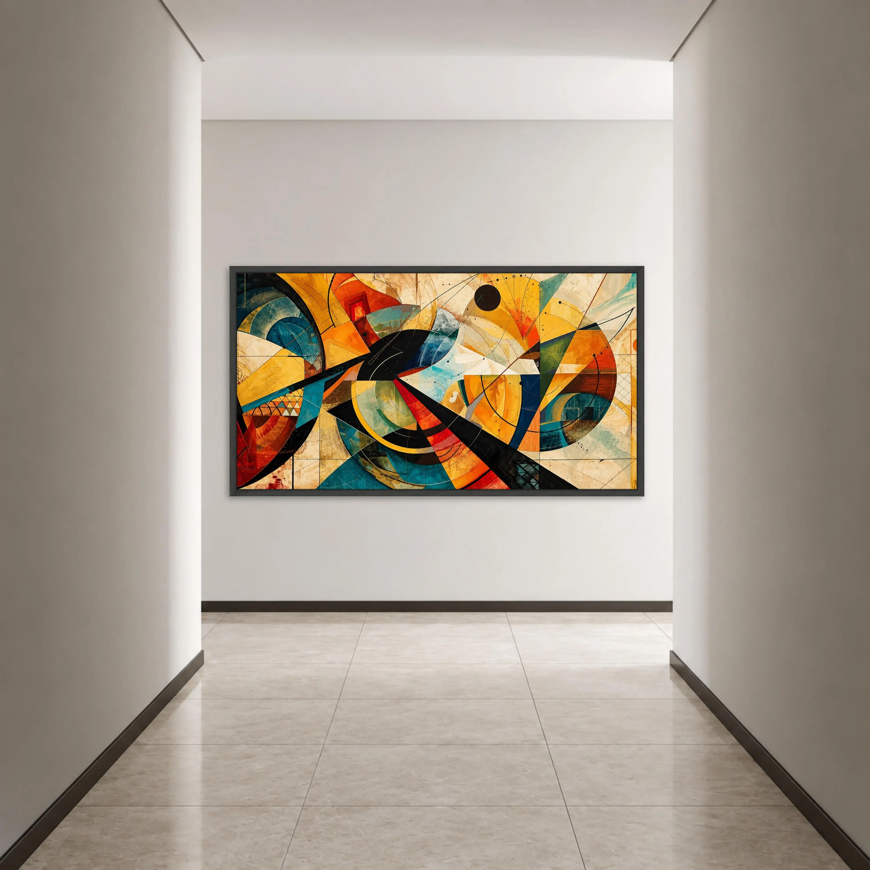 Colorful Abstract Canvas Print, Modern Geometric Wall Art for Living Room, Bright Home Decor, Unique Art Piece, abstract wall art - image 4