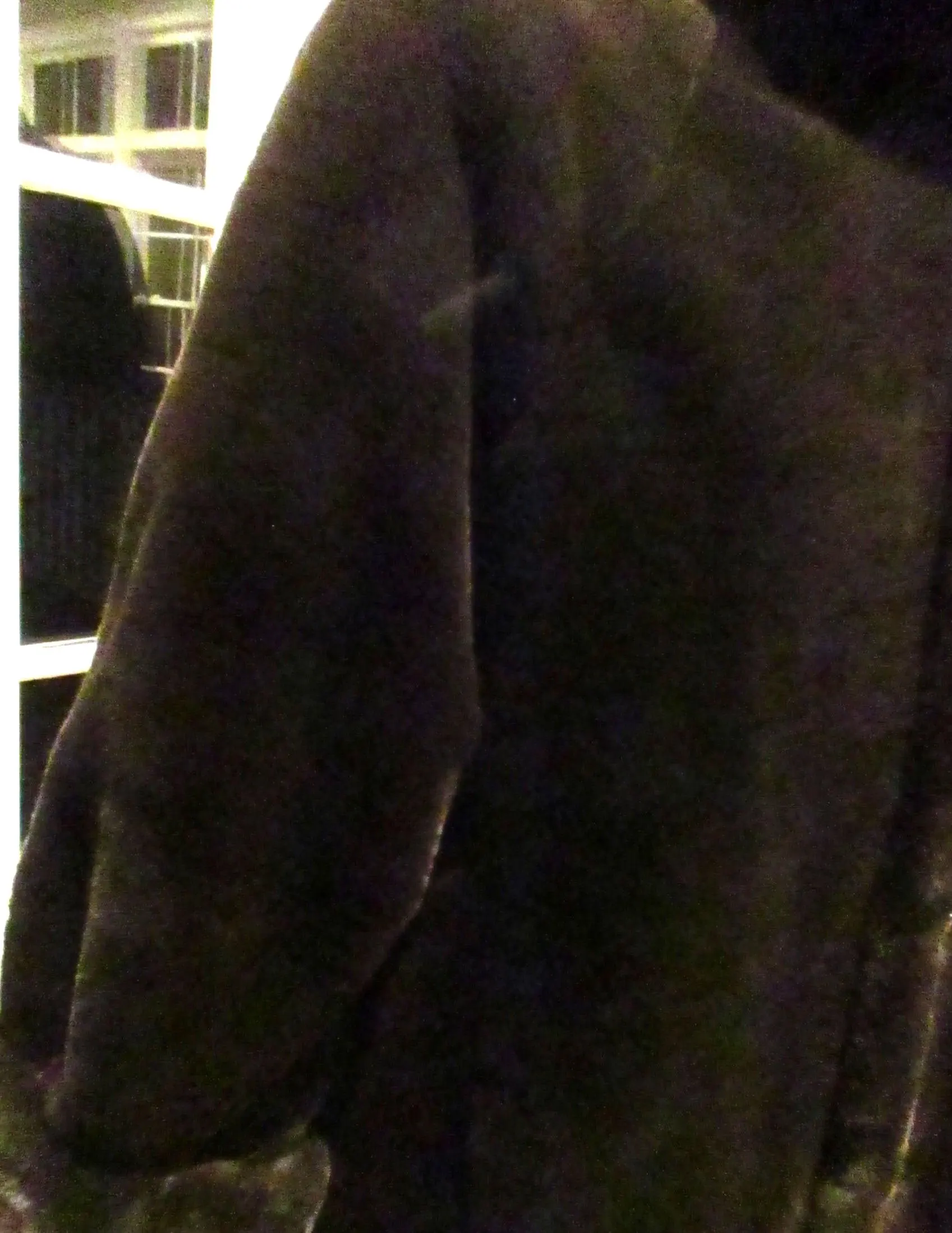 1990's faux fur dark brown knee length ladies coat  fully lined - image 3