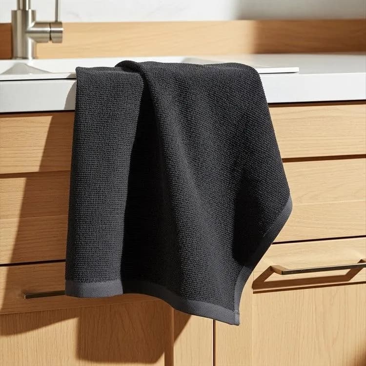 Handwoven Egyptian Cotton Kitchen Towels, Leopard & Black Dishcloths (20x20 inch) - image 3