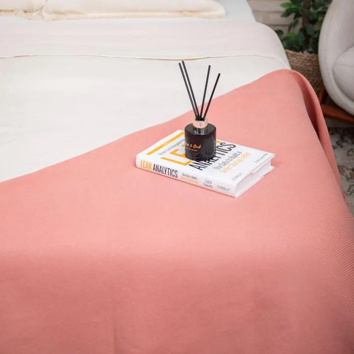 Handwoven Egyptian Cotton Bedspread Cream Off-White Coverlet Throw 94x102 inches Akhmim Handloom TA4 - image 4