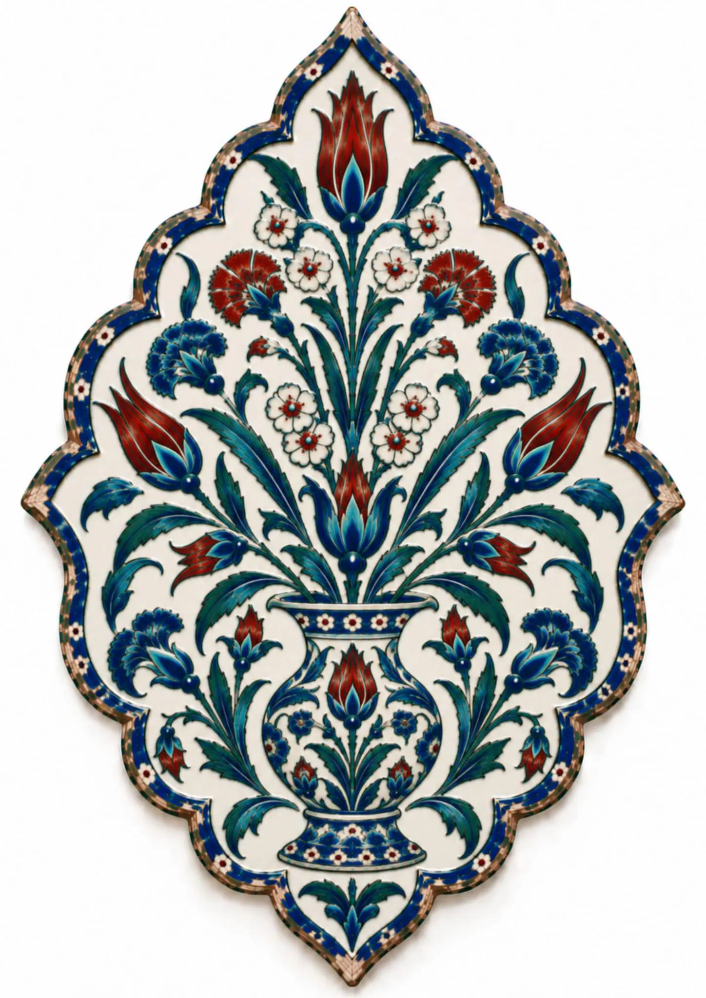 Iznik Clipart PNG Turkish Tile Art Ottoman Floral Motifs Islamic Ornaments Traditional Turkish Ceramic Design Digital Download 8 PNG - image 4