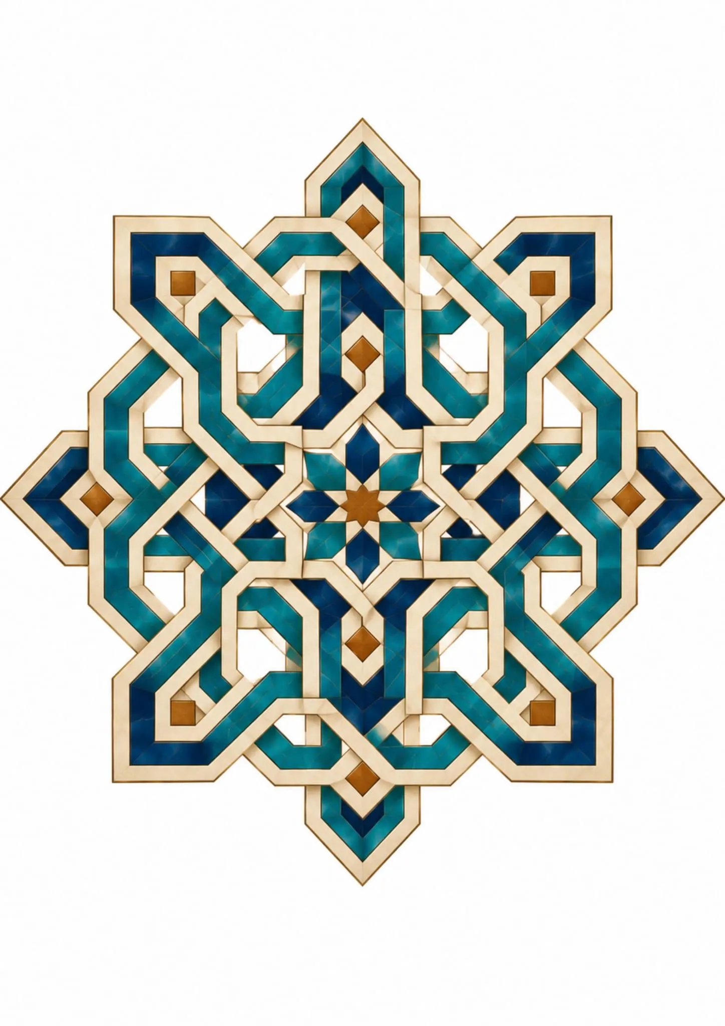 Seljuk Motifs Clipart PNG, 5 Transparent PNG, Islamic Turkish Ornaments, Digital Download - image 4