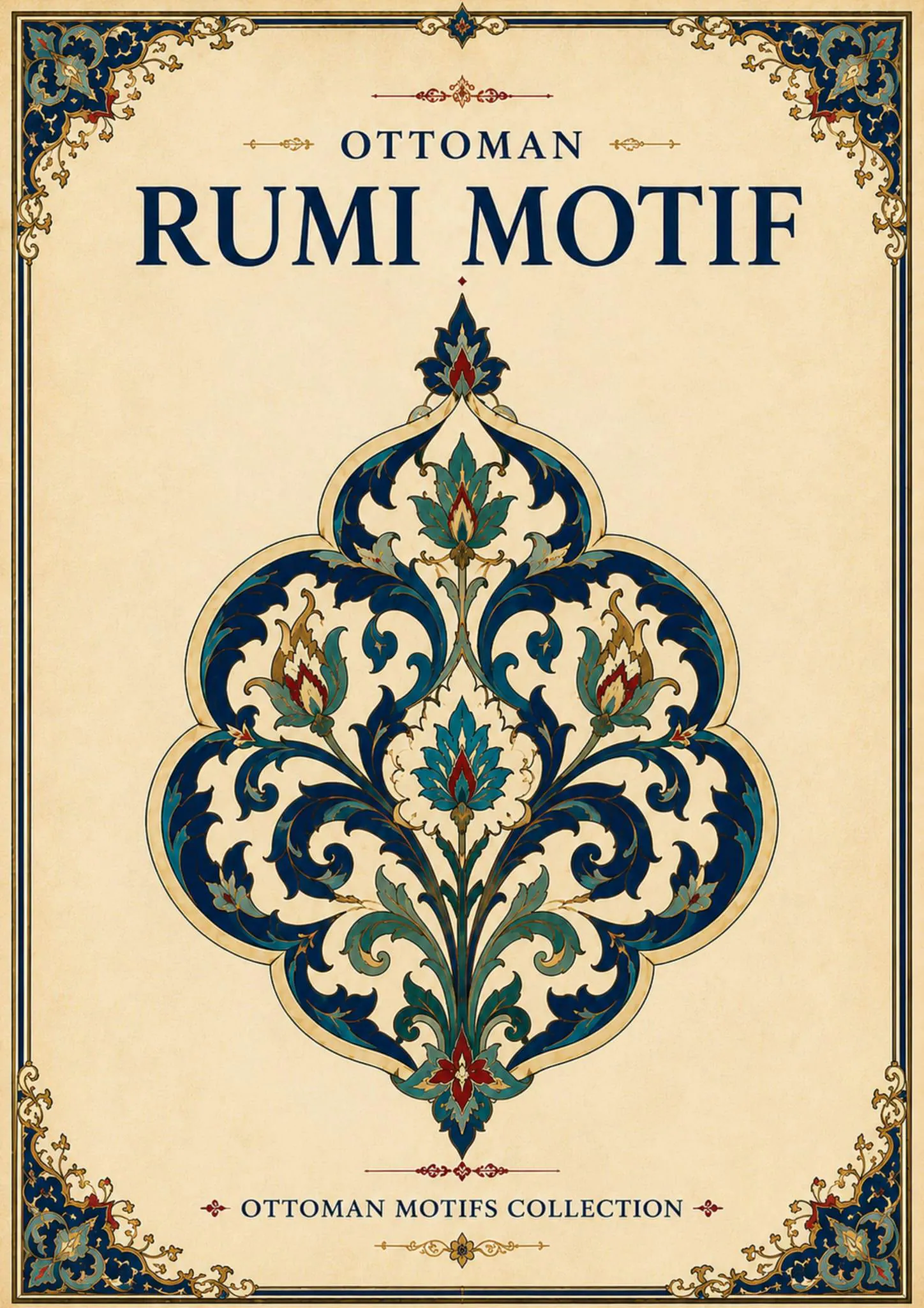 Ottoman Motifs Collection, Vintage Islamic Patterns, 8 Printable Posters (Digital Download) - image 4