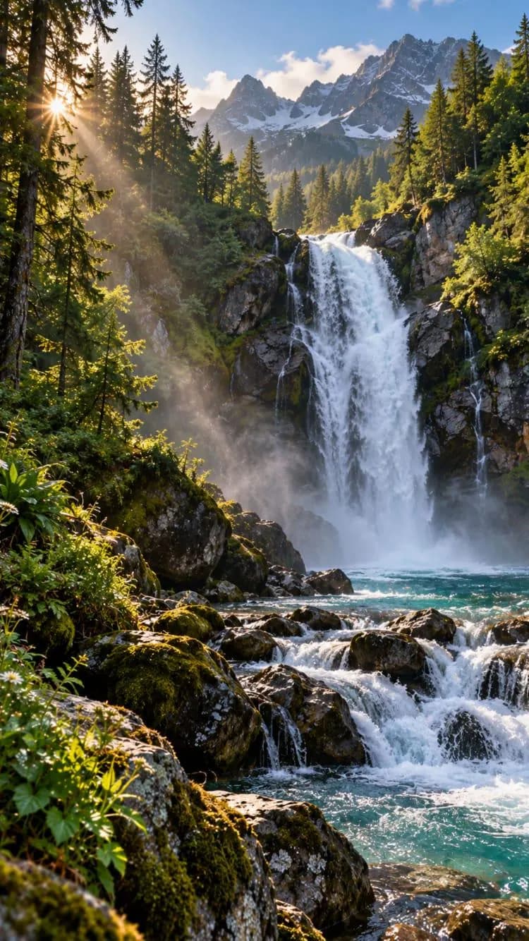 50 Nature Phone Wallpapers, Landscape iPhone Android Backgrounds, Forest Mountain Lake, 9:16 Digital Download - image 4