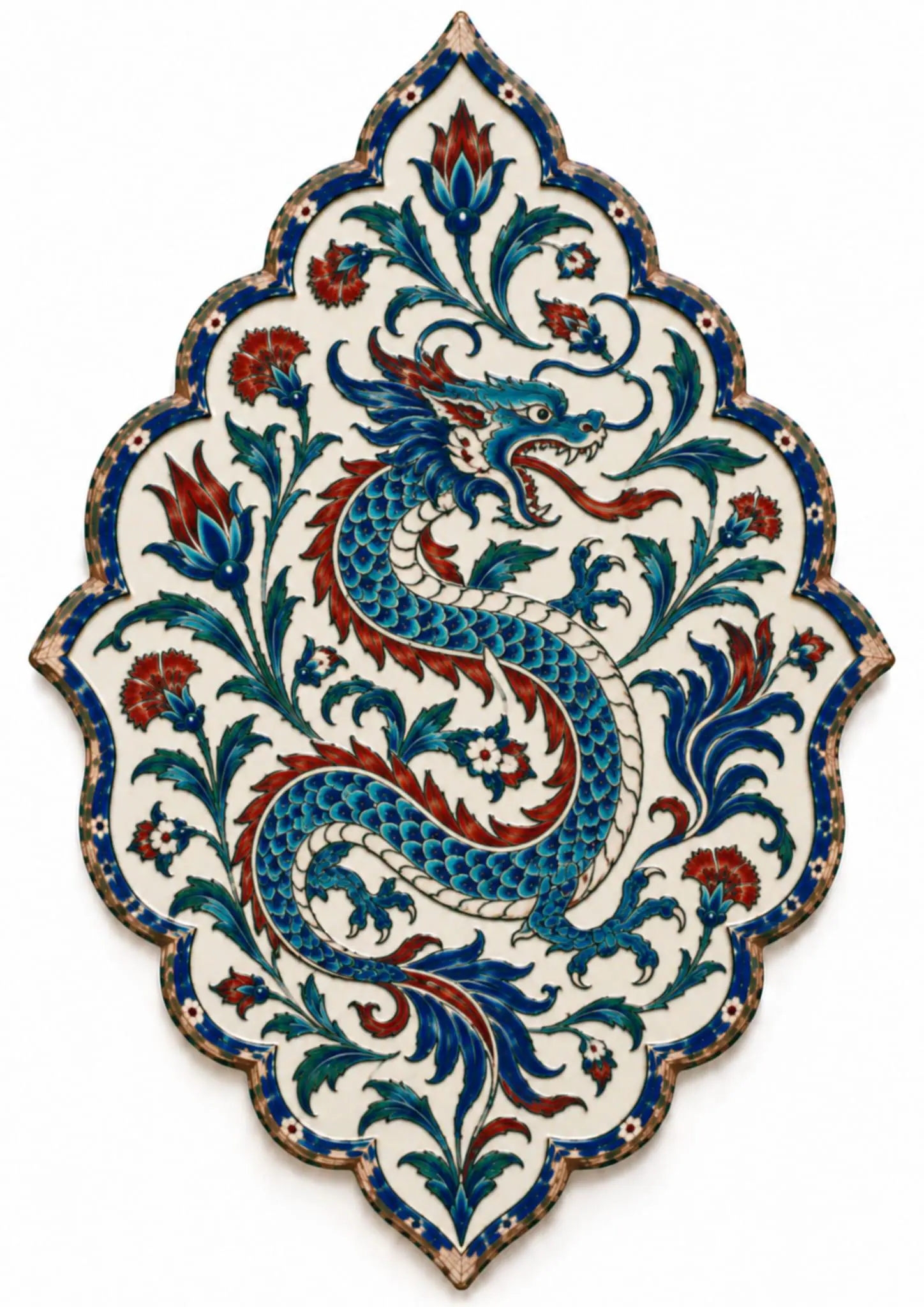 Iznik Clipart PNG Turkish Tile Art Ottoman Floral Motifs Islamic Ornaments Traditional Turkish Ceramic Design Digital Download 8 PNG - image 2
