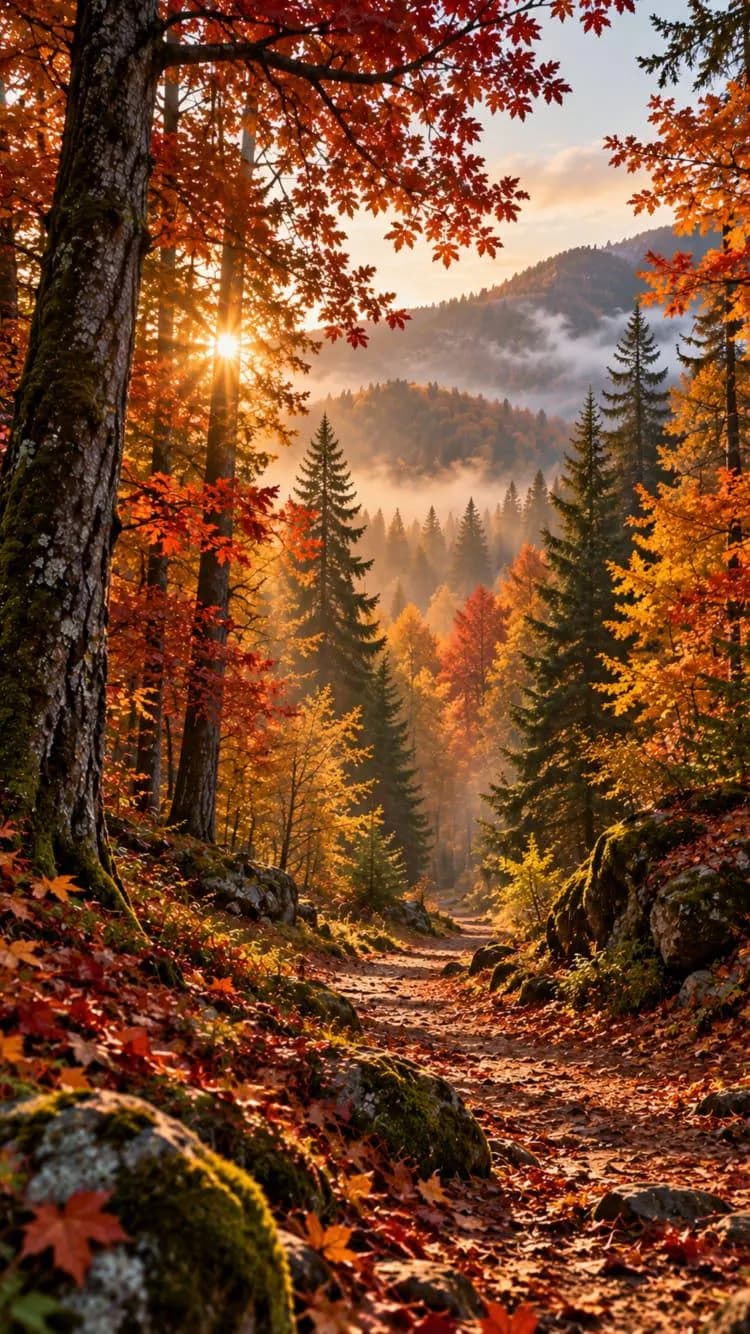 50 Nature Phone Wallpapers, Landscape iPhone Android Backgrounds, Forest Mountain Lake, 9:16 Digital Download - image 5