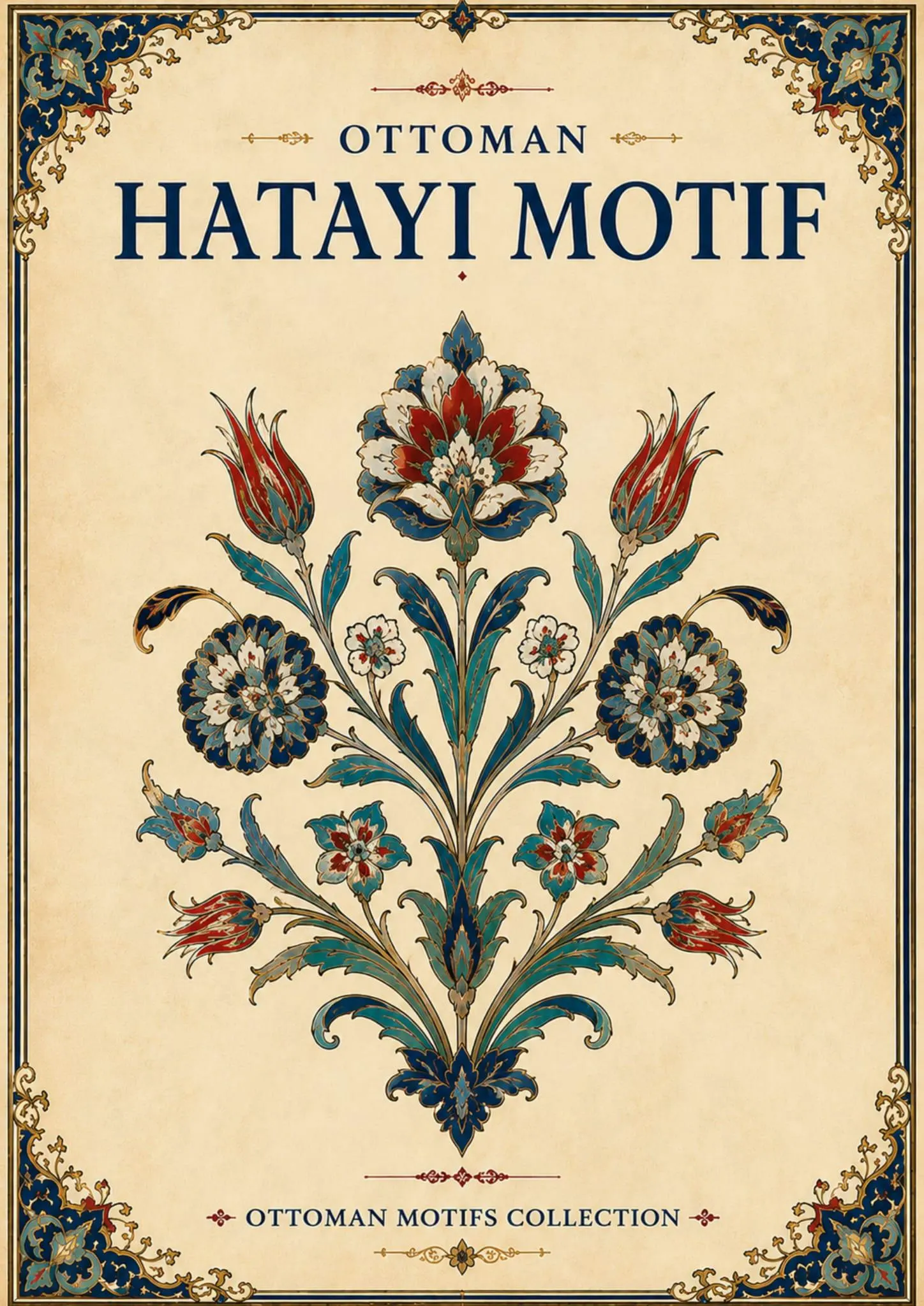 Ottoman Motifs Collection, Vintage Islamic Patterns, 8 Printable Posters (Digital Download) - image 5