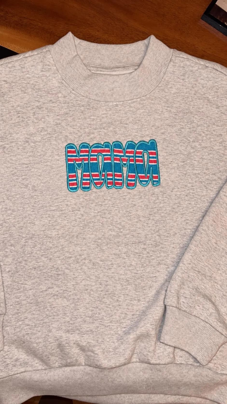 MAMA Custom Keepsake Applique Shirt